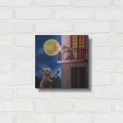 Luxe Metal Art 'Moonlight Serenade' by Lucia Heffernan, Metal Wall Art,12x12