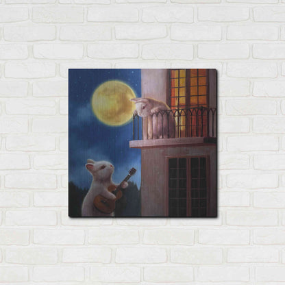 Luxe Metal Art 'Moonlight Serenade' by Lucia Heffernan, Metal Wall Art,24x24