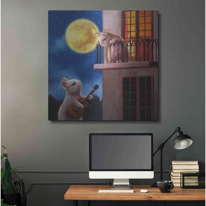 Luxe Metal Art 'Moonlight Serenade' by Lucia Heffernan, Metal Wall Art,36x36