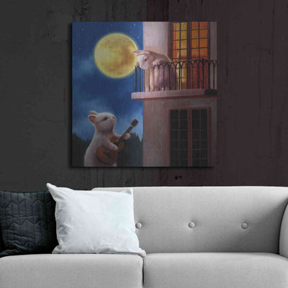 Luxe Metal Art 'Moonlight Serenade' by Lucia Heffernan, Metal Wall Art,36x36