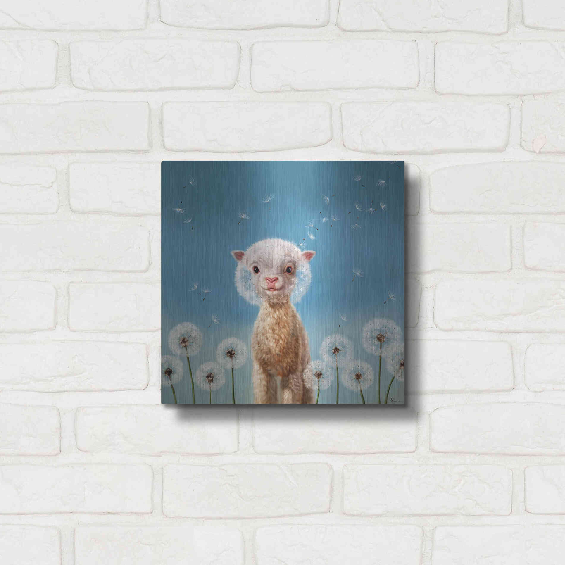 Luxe Metal Art 'Summer Wishes' by Lucia Heffernan, Metal Wall Art,12x12