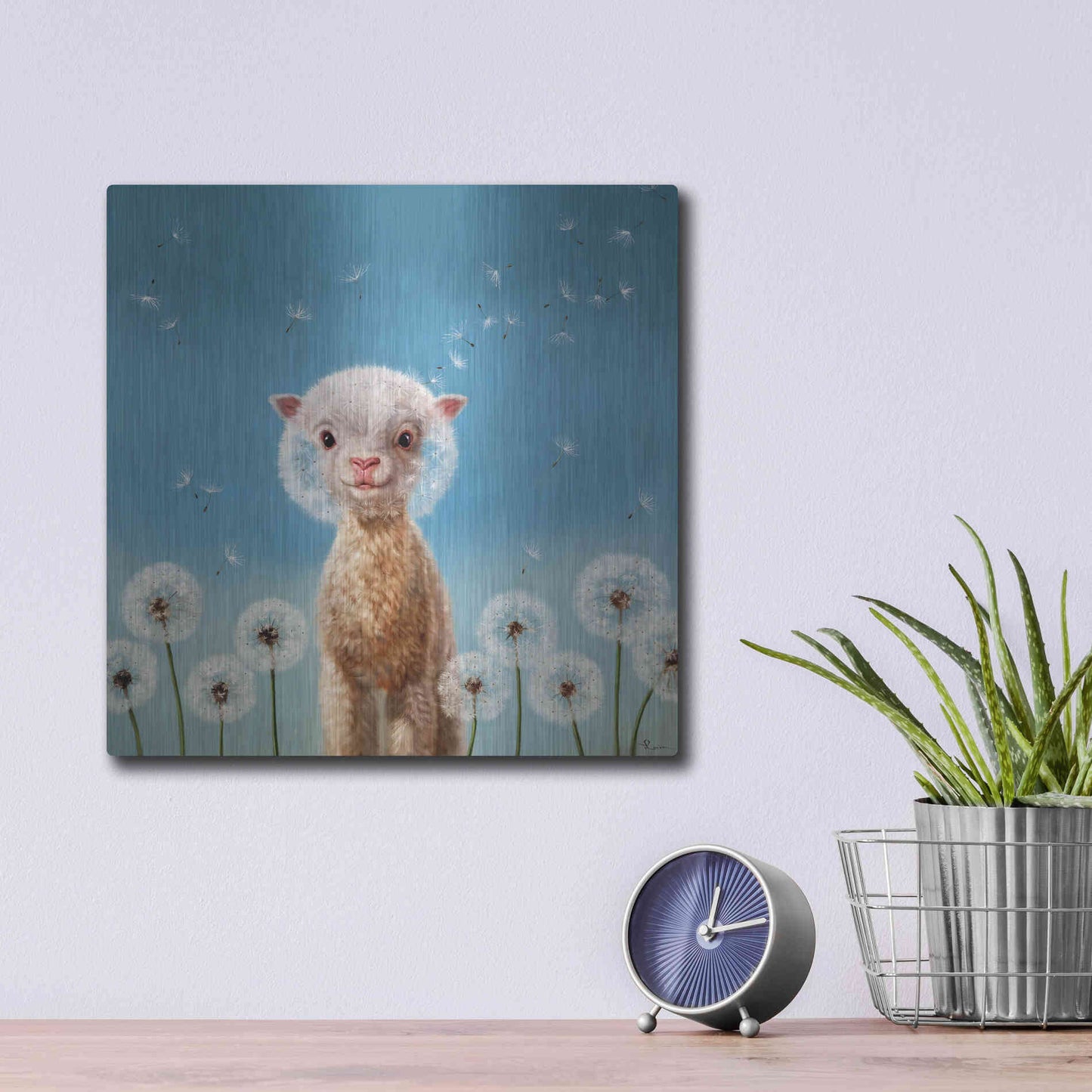 Luxe Metal Art 'Summer Wishes' by Lucia Heffernan, Metal Wall Art,12x12