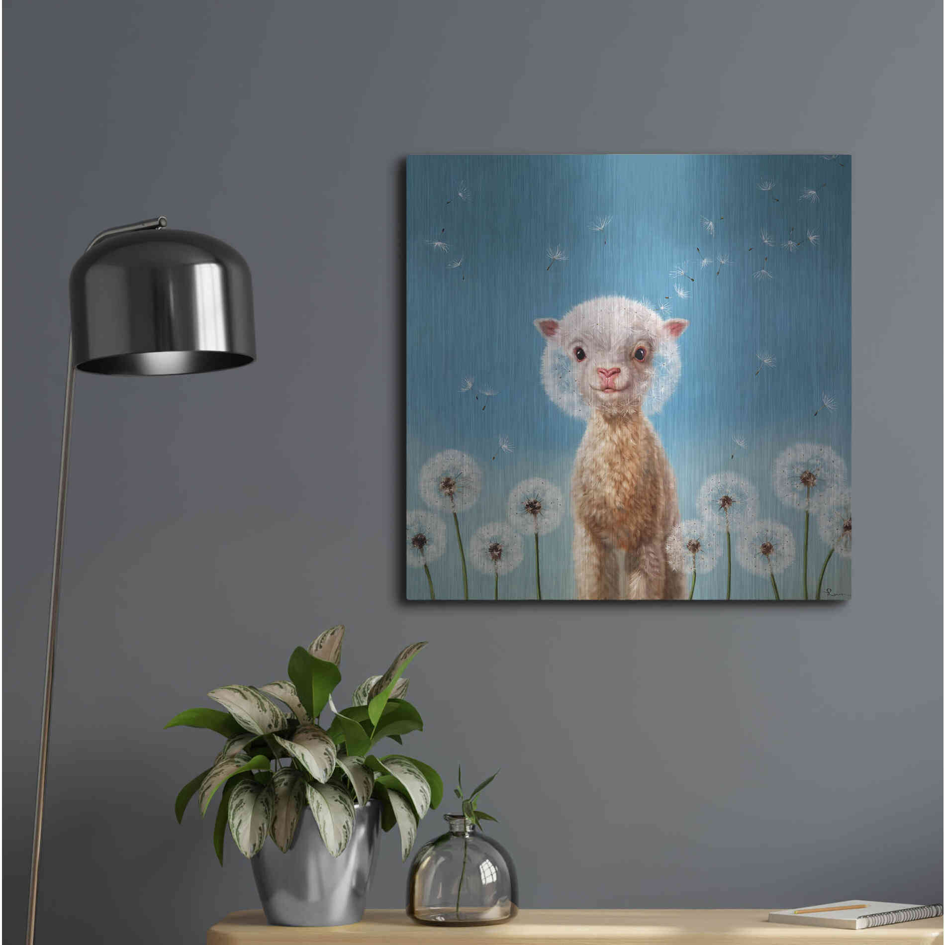 Luxe Metal Art 'Summer Wishes' by Lucia Heffernan, Metal Wall Art,24x24