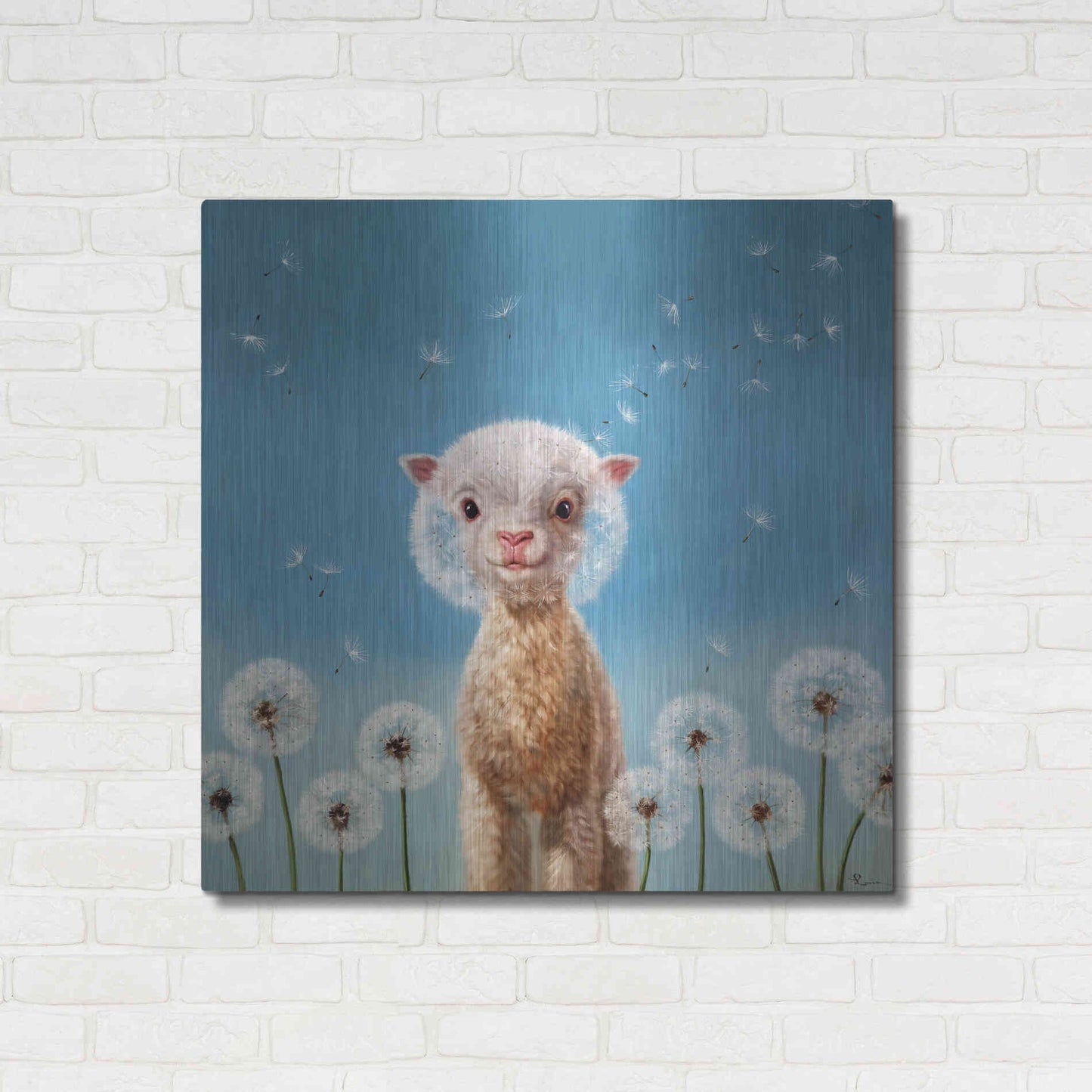 Luxe Metal Art 'Summer Wishes' by Lucia Heffernan, Metal Wall Art,36x36