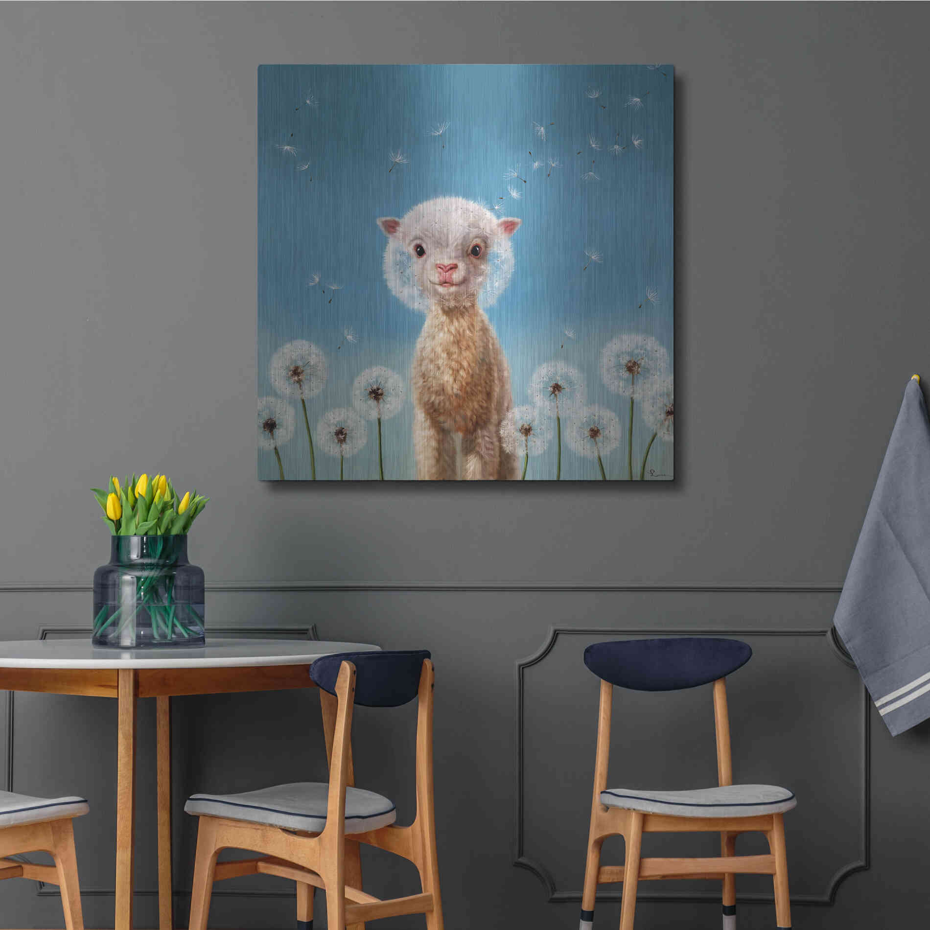 Luxe Metal Art 'Summer Wishes' by Lucia Heffernan, Metal Wall Art,36x36