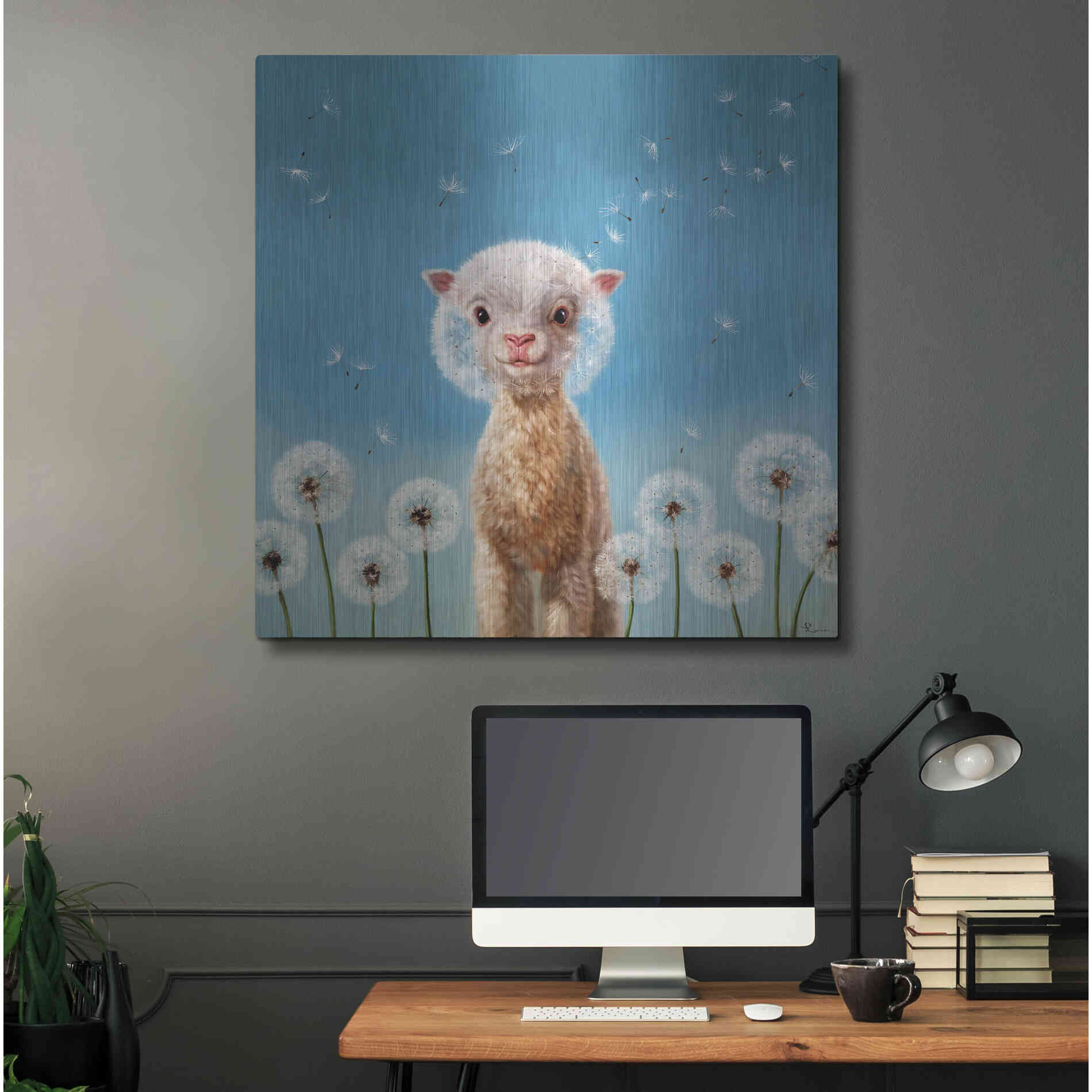 Luxe Metal Art 'Summer Wishes' by Lucia Heffernan, Metal Wall Art,36x36