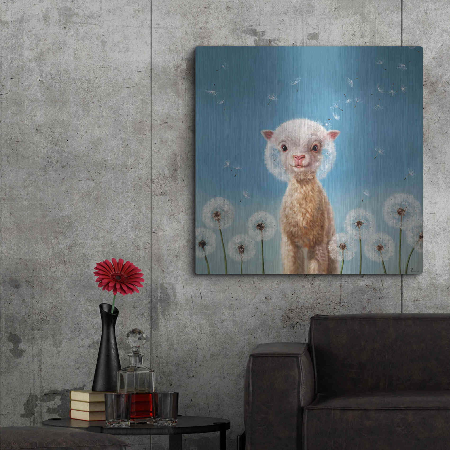 Luxe Metal Art 'Summer Wishes' by Lucia Heffernan, Metal Wall Art,36x36