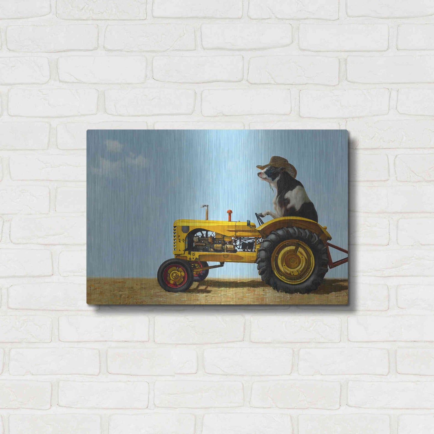 Luxe Metal Art 'Uncommon Cowboy' by Lucia Heffernan, Metal Wall Art,24x16