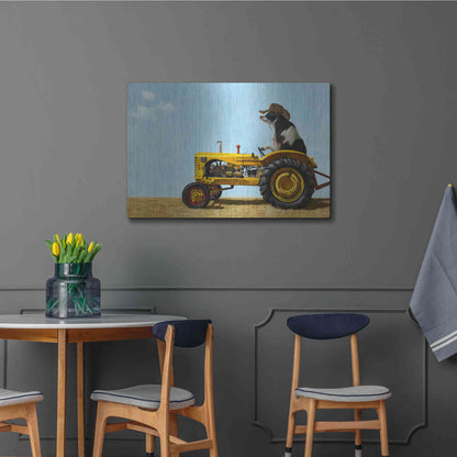 Luxe Metal Art 'Uncommon Cowboy' by Lucia Heffernan, Metal Wall Art,36x24