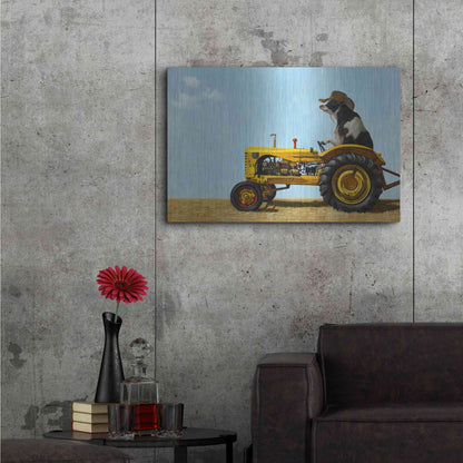 Luxe Metal Art 'Uncommon Cowboy' by Lucia Heffernan, Metal Wall Art,36x24