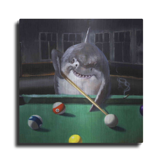 Luxe Metal Art 'Pool Shark' by Lucia Heffernan, Metal Wall Art