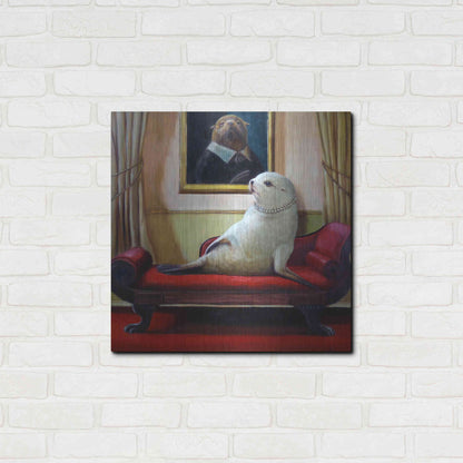 Luxe Metal Art 'Trophy Wife' by Lucia Heffernan, Metal Wall Art,24x24