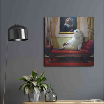 Luxe Metal Art 'Trophy Wife' by Lucia Heffernan, Metal Wall Art,24x24