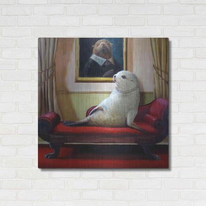 Luxe Metal Art 'Trophy Wife' by Lucia Heffernan, Metal Wall Art,36x36