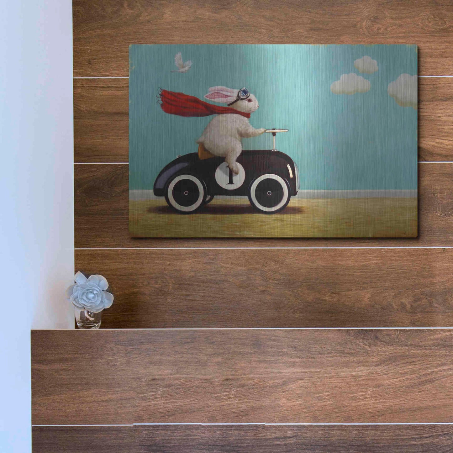 Luxe Metal Art 'Road Trip' by Lucia Heffernan, Metal Wall Art,16x12