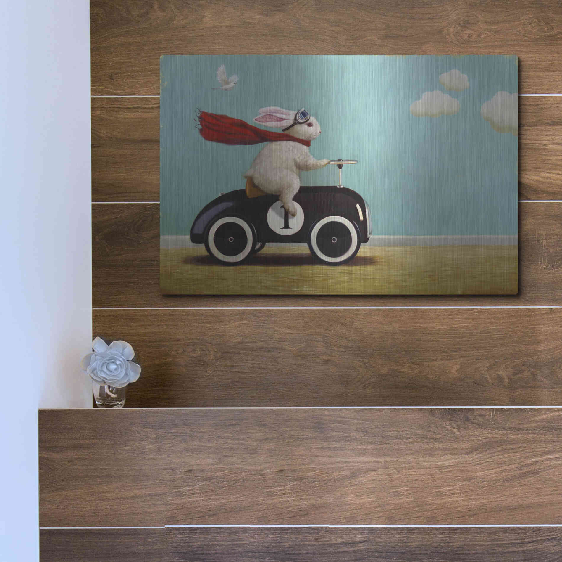 Luxe Metal Art 'Road Trip' by Lucia Heffernan, Metal Wall Art,16x12