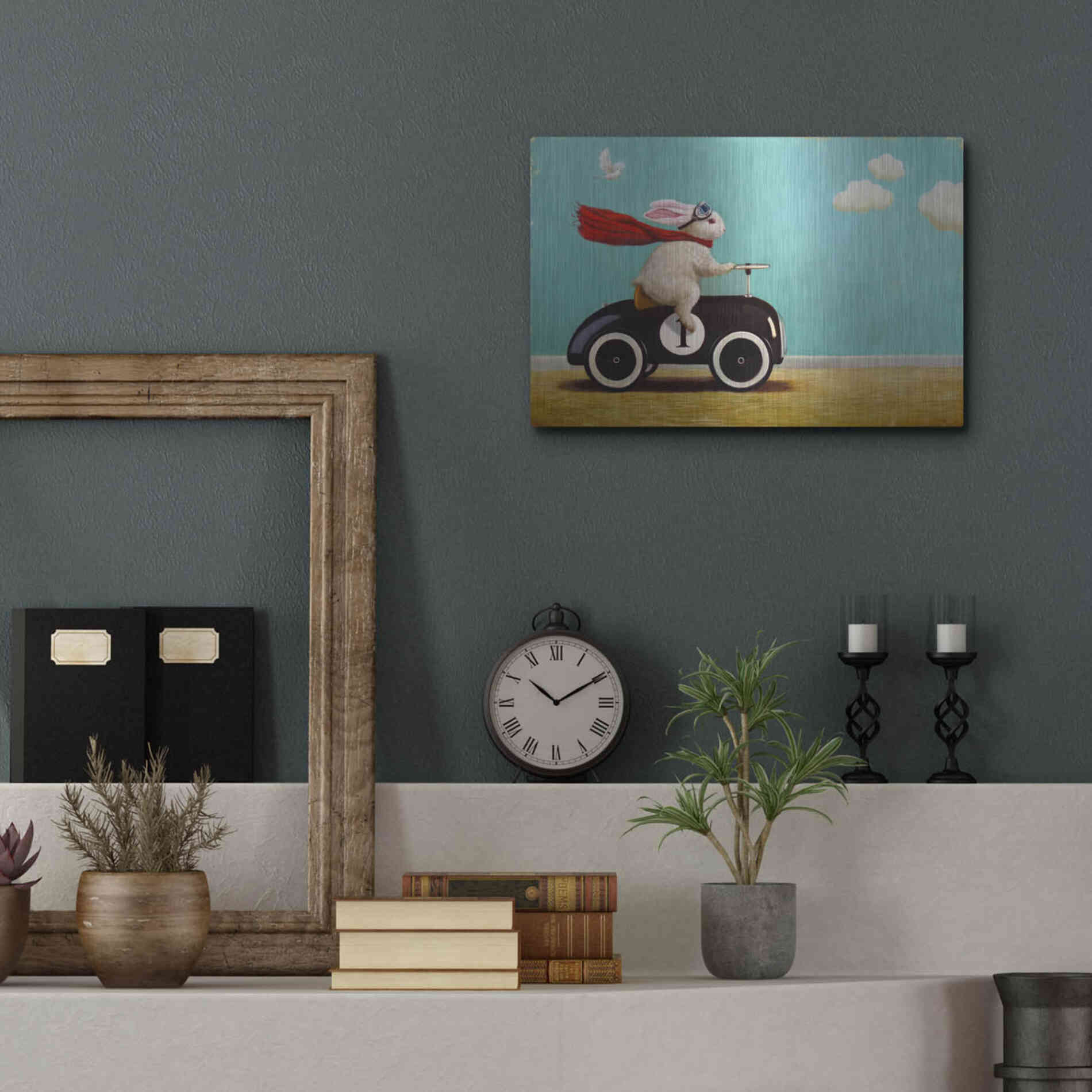 Luxe Metal Art 'Road Trip' by Lucia Heffernan, Metal Wall Art,16x12