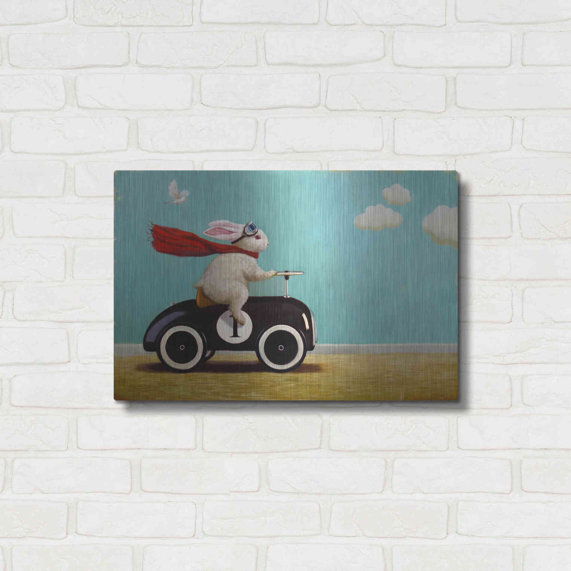 Luxe Metal Art 'Road Trip' by Lucia Heffernan, Metal Wall Art,24x16
