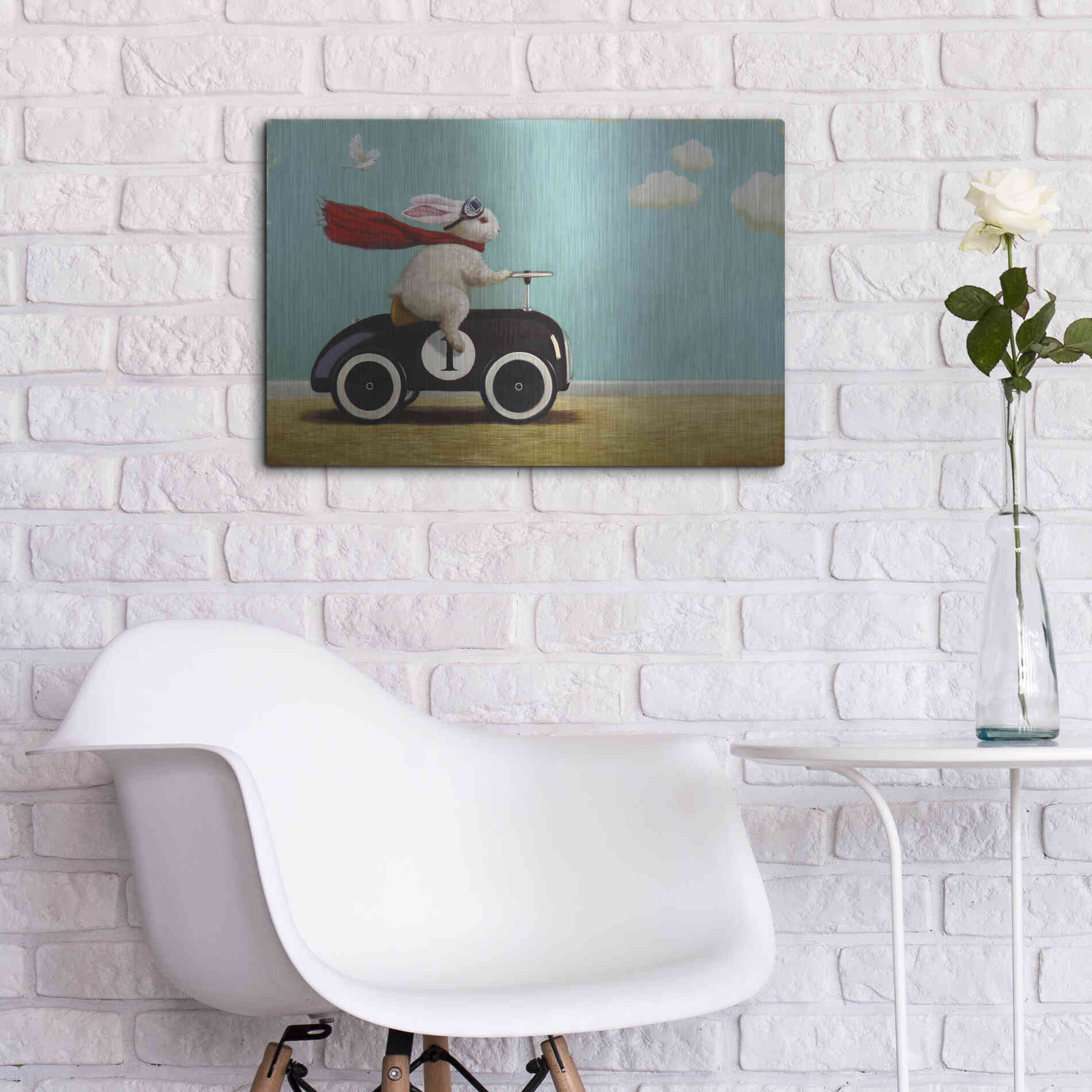 Luxe Metal Art 'Road Trip' by Lucia Heffernan, Metal Wall Art,24x16