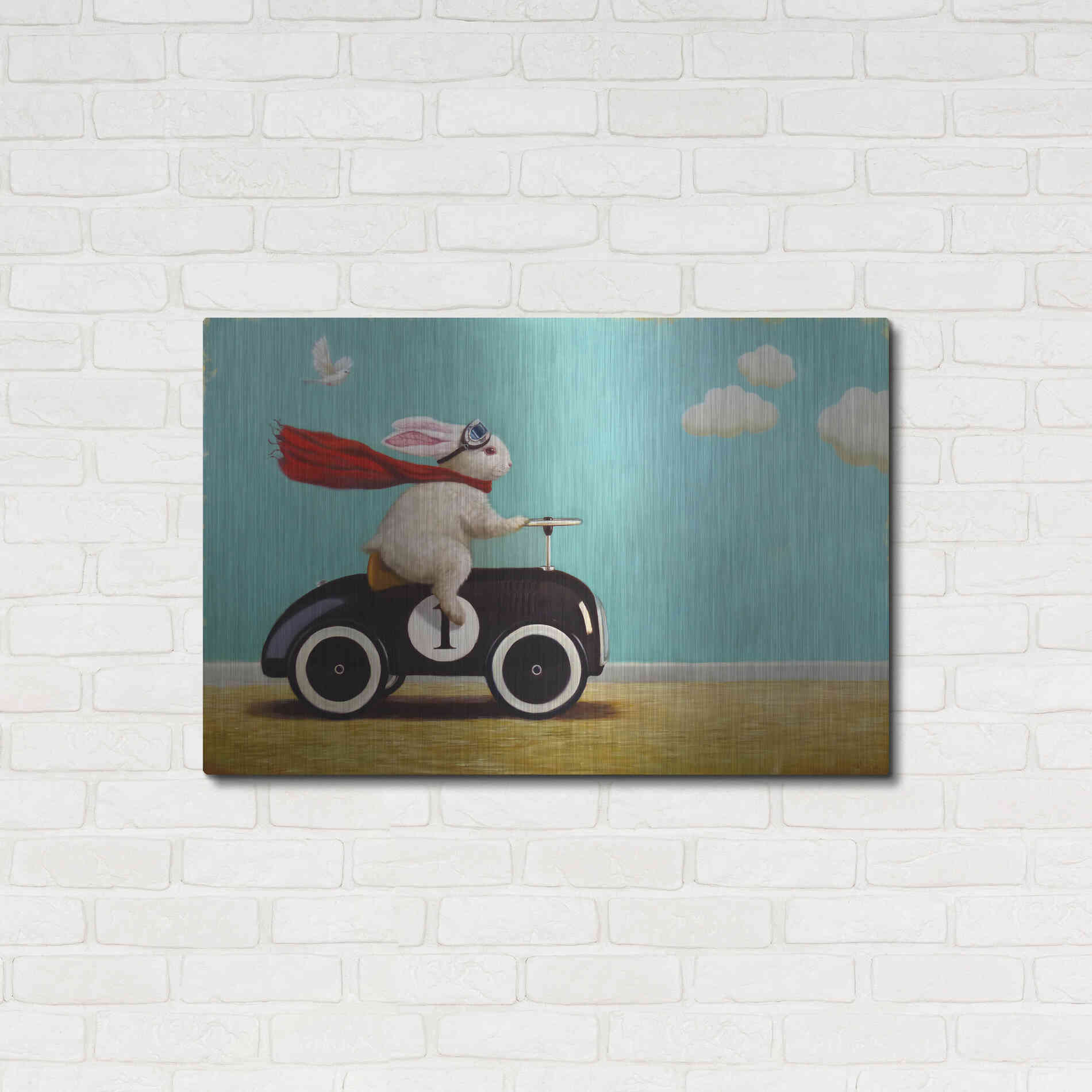 Luxe Metal Art 'Road Trip' by Lucia Heffernan, Metal Wall Art,36x24