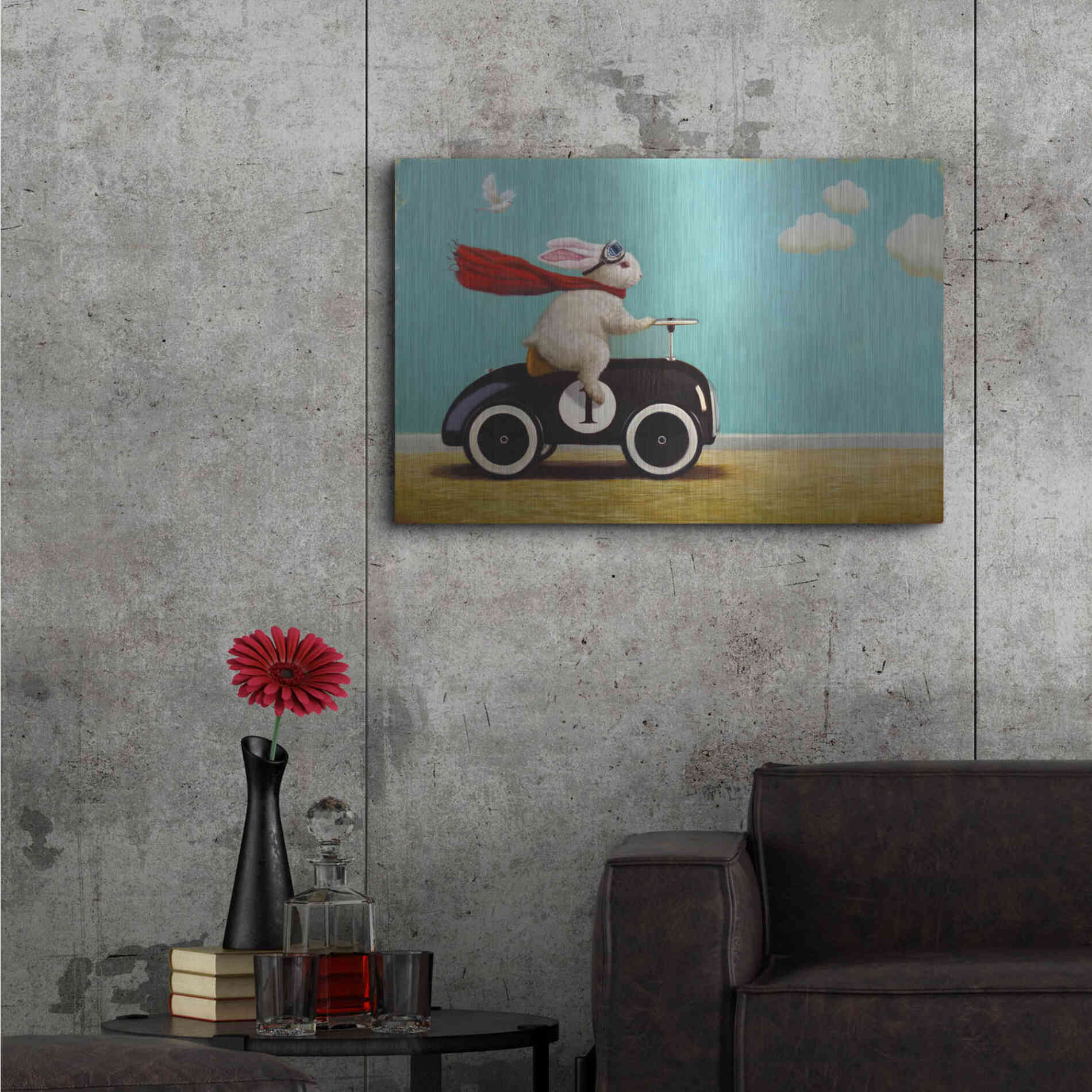 Luxe Metal Art 'Road Trip' by Lucia Heffernan, Metal Wall Art,36x24