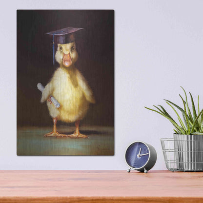 Luxe Metal Art 'The Graduate' by Lucia Heffernan, Metal Wall Art,12x16