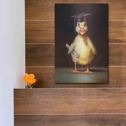 Luxe Metal Art 'The Graduate' by Lucia Heffernan, Metal Wall Art,12x16