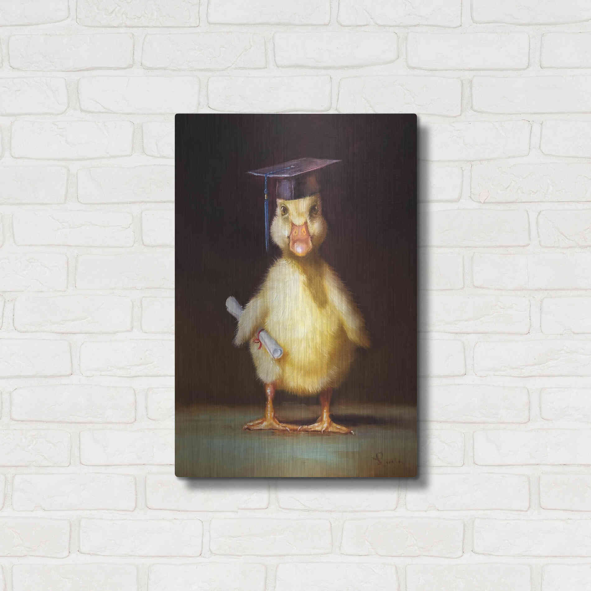 Luxe Metal Art 'The Graduate' by Lucia Heffernan, Metal Wall Art,16x24