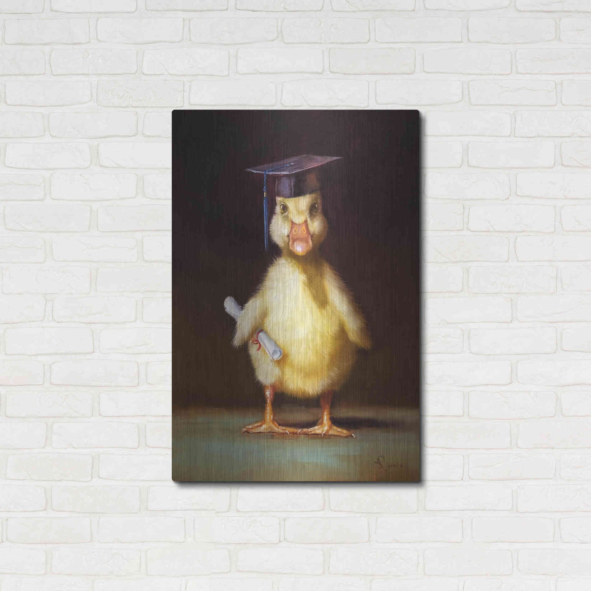 Luxe Metal Art 'The Graduate' by Lucia Heffernan, Metal Wall Art,24x36