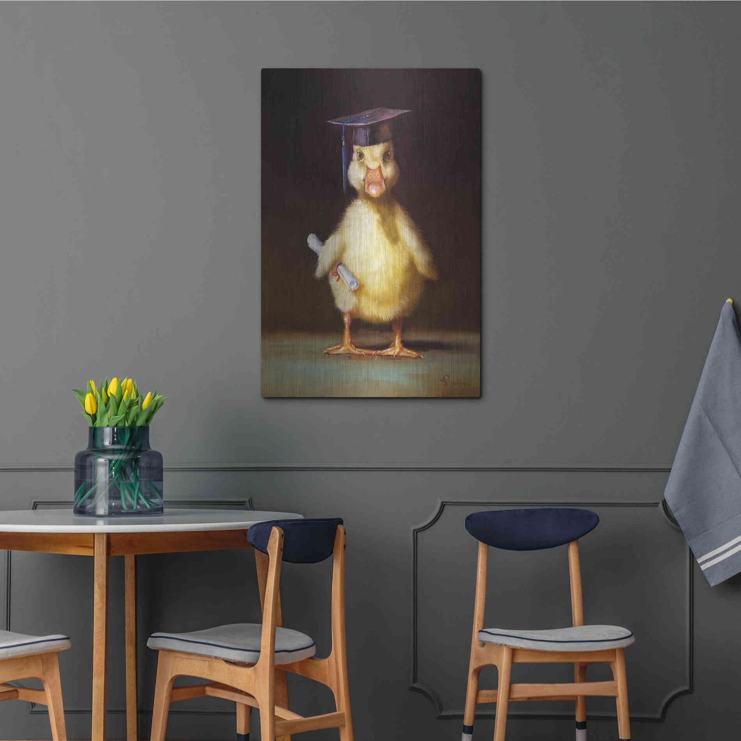 Luxe Metal Art 'The Graduate' by Lucia Heffernan, Metal Wall Art,24x36