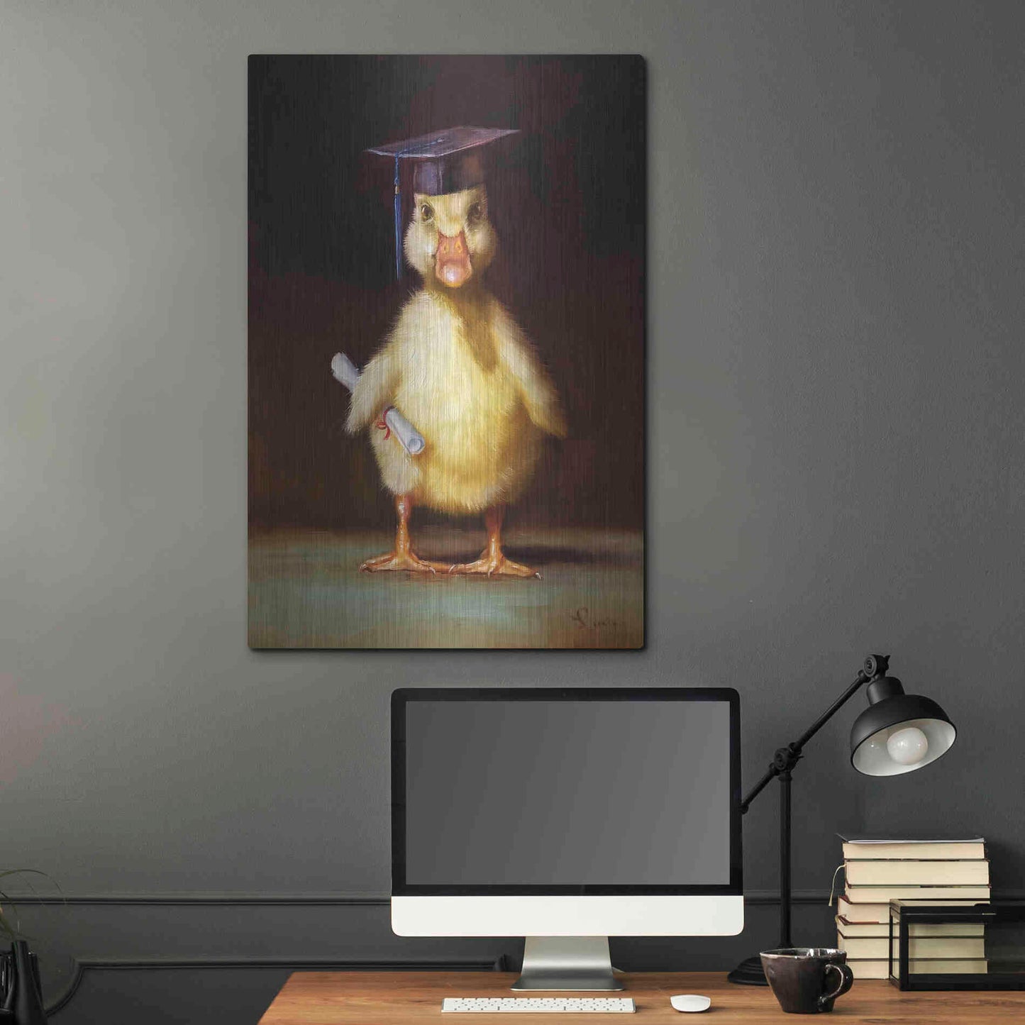 Luxe Metal Art 'The Graduate' by Lucia Heffernan, Metal Wall Art,24x36