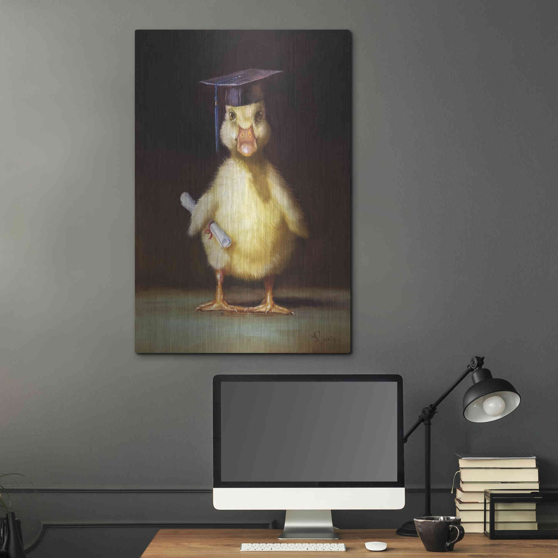 Luxe Metal Art 'The Graduate' by Lucia Heffernan, Metal Wall Art,24x36