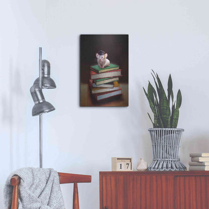 Luxe Metal Art 'The Valedictorian' by Lucia Heffernan, Metal Wall Art,16x24