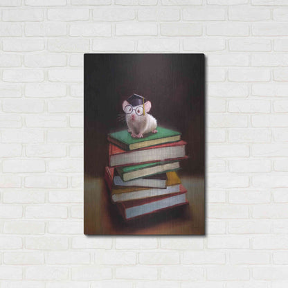 Luxe Metal Art 'The Valedictorian' by Lucia Heffernan, Metal Wall Art,24x36