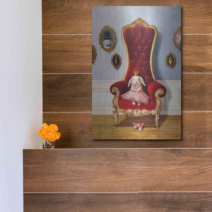 Luxe Metal Art 'Little Princess' by Lucia Heffernan, Metal Wall Art,12x16