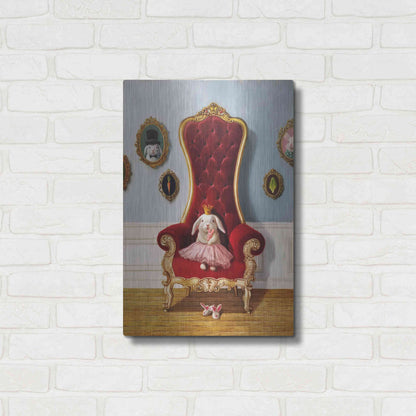 Luxe Metal Art 'Little Princess' by Lucia Heffernan, Metal Wall Art,16x24