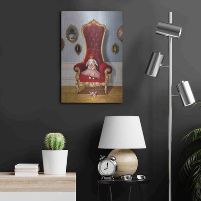 Luxe Metal Art 'Little Princess' by Lucia Heffernan, Metal Wall Art,16x24