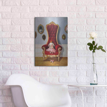 Luxe Metal Art 'Little Princess' by Lucia Heffernan, Metal Wall Art,16x24