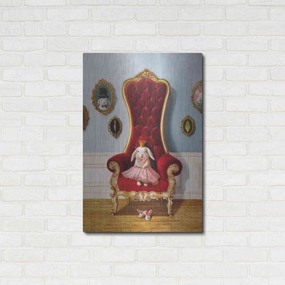 Luxe Metal Art 'Little Princess' by Lucia Heffernan, Metal Wall Art,24x36