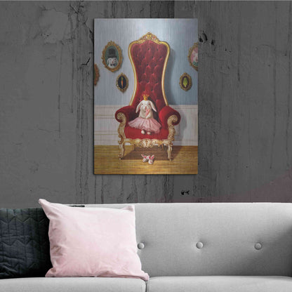 Luxe Metal Art 'Little Princess' by Lucia Heffernan, Metal Wall Art,24x36