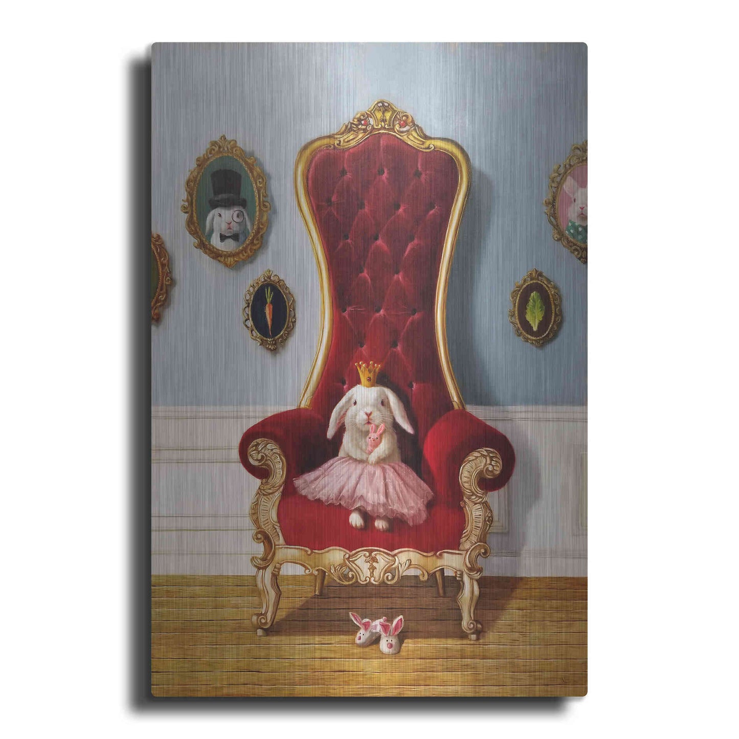 Luxe Metal Art 'Little Princess' by Lucia Heffernan, Metal Wall Art