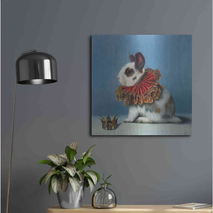 Luxe Metal Art 'Queen of Hearts' by Lucia Heffernan, Metal Wall Art,24x24