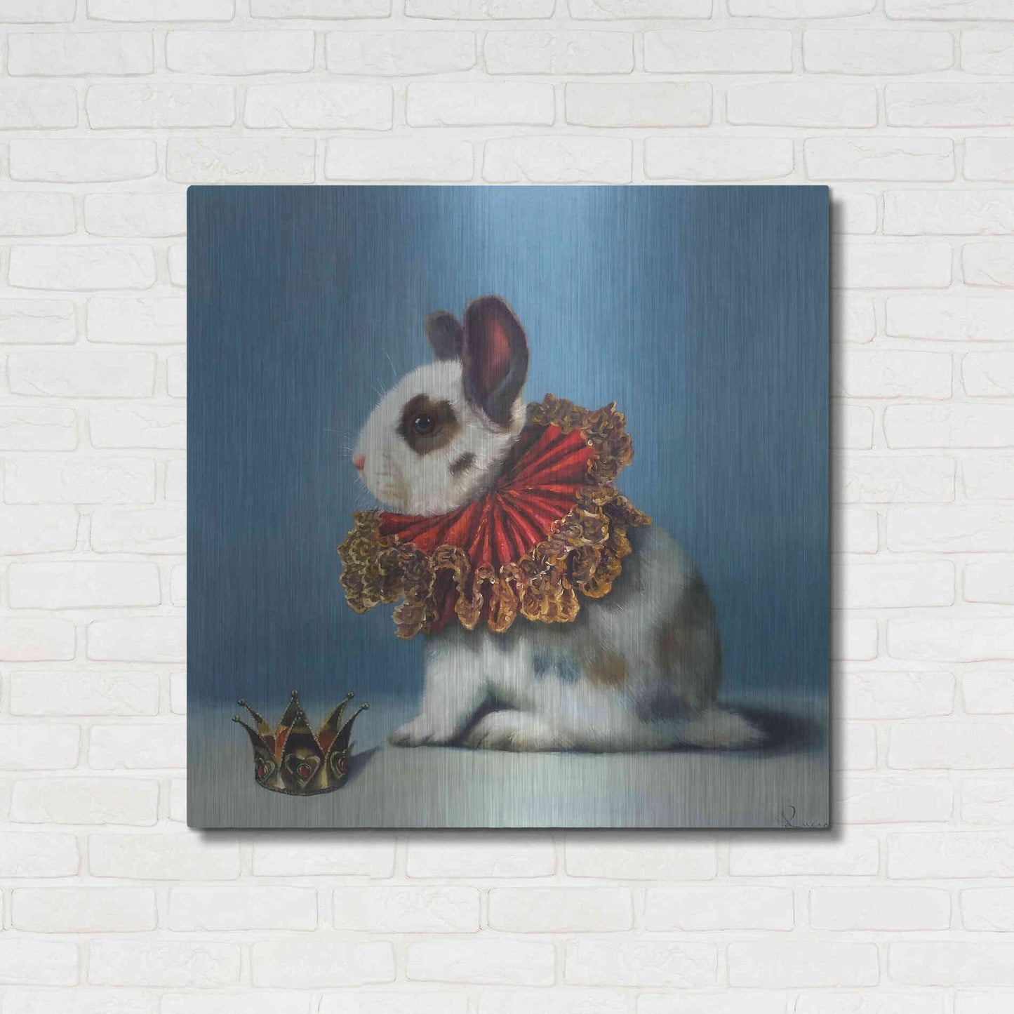 Luxe Metal Art 'Queen of Hearts' by Lucia Heffernan, Metal Wall Art,36x36