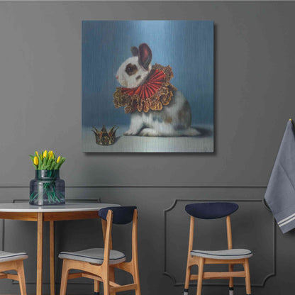 Luxe Metal Art 'Queen of Hearts' by Lucia Heffernan, Metal Wall Art,36x36