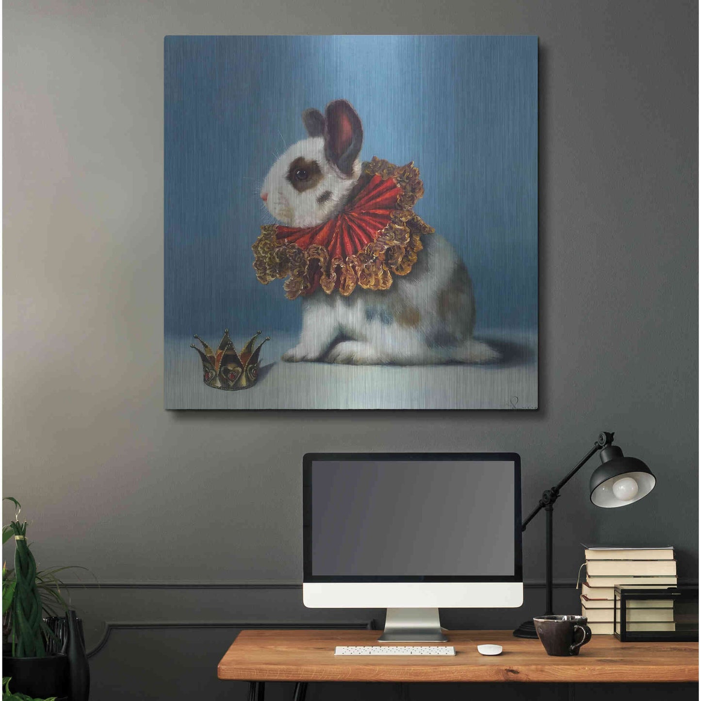 Luxe Metal Art 'Queen of Hearts' by Lucia Heffernan, Metal Wall Art,36x36