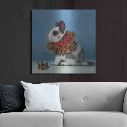 Luxe Metal Art 'Queen of Hearts' by Lucia Heffernan, Metal Wall Art,36x36