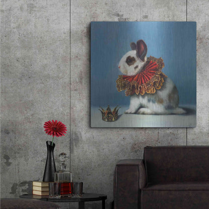 Luxe Metal Art 'Queen of Hearts' by Lucia Heffernan, Metal Wall Art,36x36