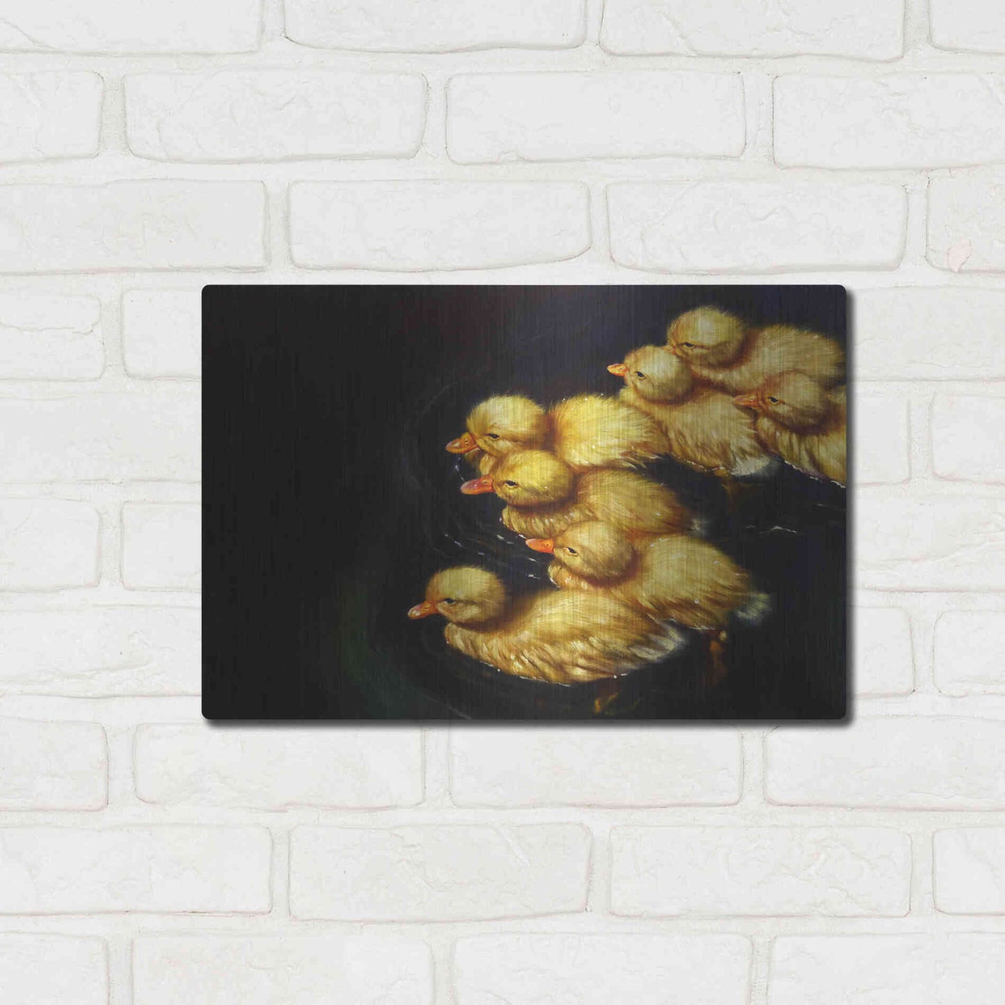 Luxe Metal Art 'Crossing' by Lucia Heffernan, Metal Wall Art,16x12