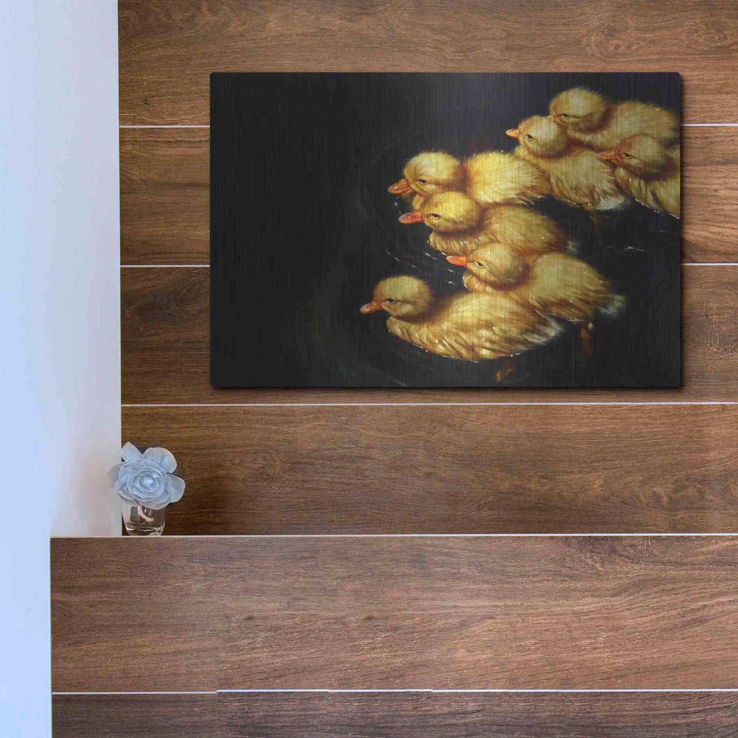 Luxe Metal Art 'Crossing' by Lucia Heffernan, Metal Wall Art,16x12