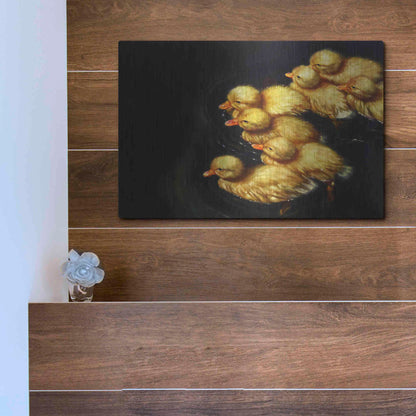 Luxe Metal Art 'Crossing' by Lucia Heffernan, Metal Wall Art,16x12